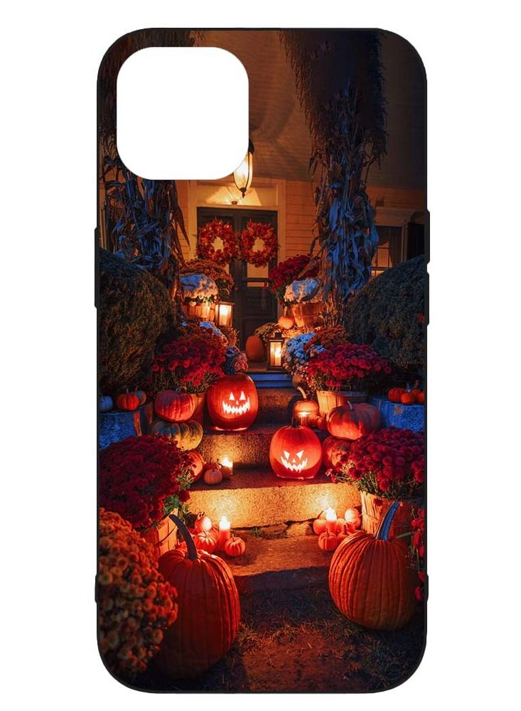 Service Zone Protective Printed Mobile Covers Pumkin Decoraction Happy Halloween For iPhone 14 Pro Max - Image 1