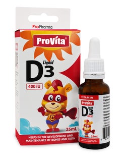 ProVita PROVITA VITAMIN D3 Cholecalciferol 400 IU High Strength Liquid 400 IU per 0.25ML DROPS  - Image 1