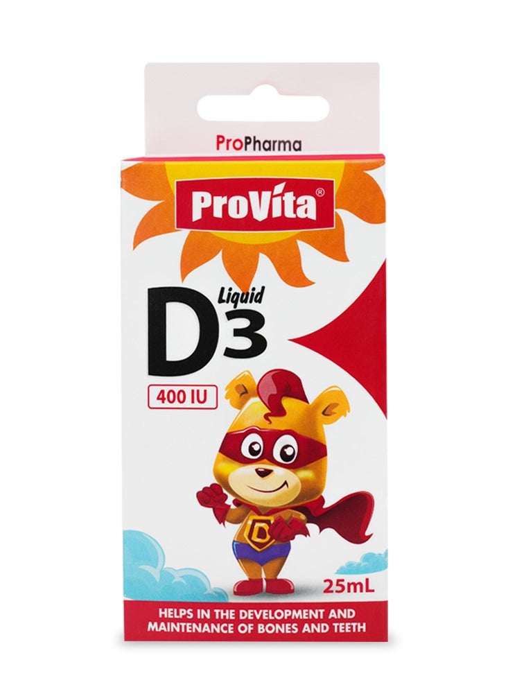 ProVita PROVITA VITAMIN D3 Cholecalciferol 400 IU High Strength Liquid 400 IU per 0.25ML DROPS  - Image 2