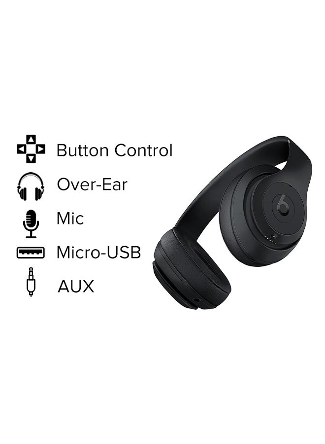 beats Studio3 Wireless Over-Ear Headphones Matte Black - Image 2