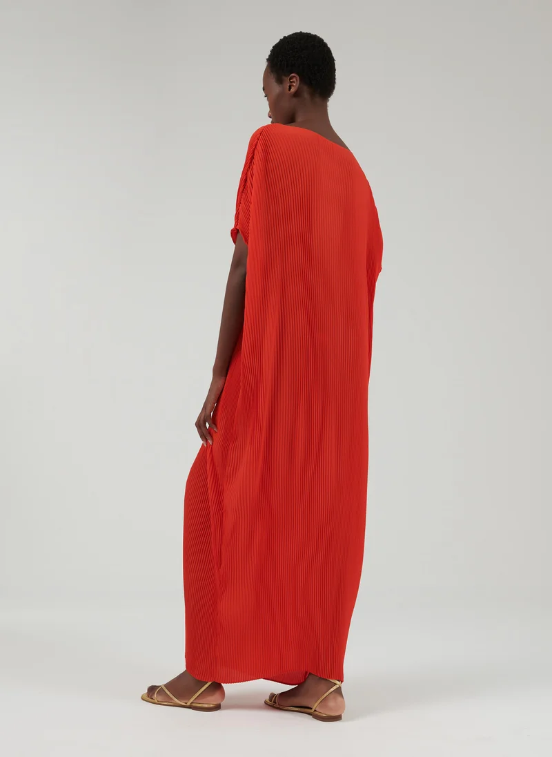 leem Micro Plisse Kaftan