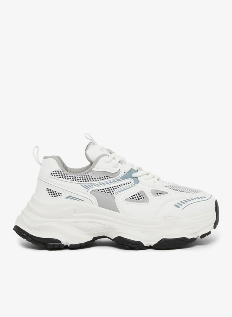 ستايلي اكتيف ستيلي سنيكرز بنعل سميك برباط