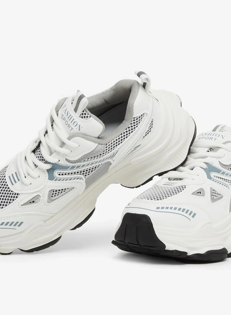 Styli Active  Chunky Sole Lace Up Sneaker for Women | Best Price UAE