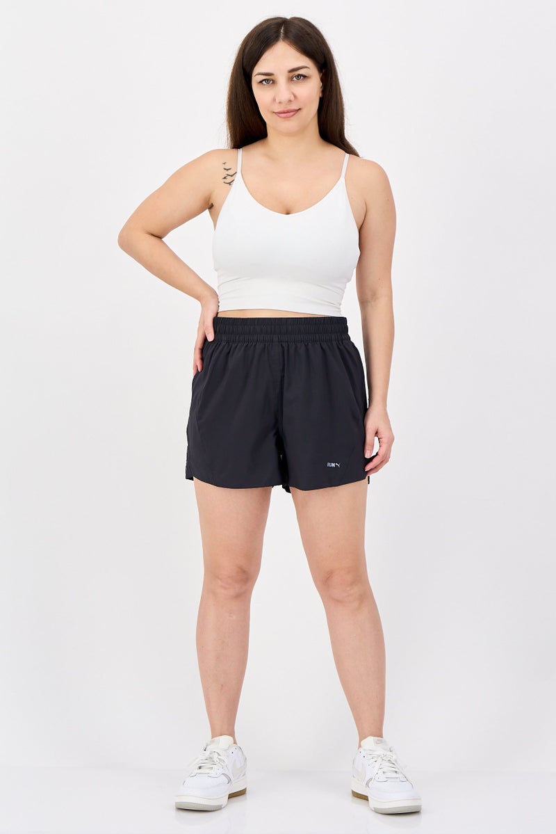 PUMA Women Sportswear Fit 3 Inseam Running Shorts, Charcoal - Image 2