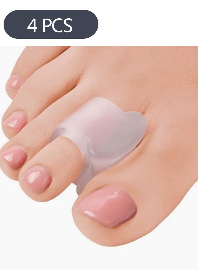 Ant 4-Piece Toe Spacers, Gel Applicator Toe Separators for Bunions, Correction of Crooked Foot Care Toe Splitter  - Image 1