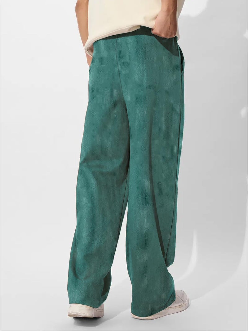 LEOTUDE Cottonblend Versatile Gym Track Pant Stay Cool, Stay Active for Men (TRK_209_Marron_P_Mint Green_M) - Image 4
