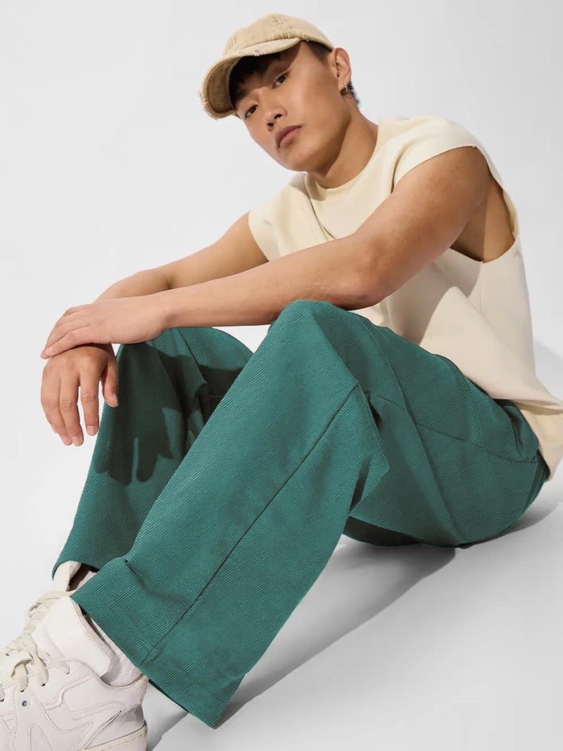 LEOTUDE Cottonblend Versatile Gym Track Pant Stay Cool, Stay Active for Men (TRK_209_Marron_P_Mint Green_M) - Image 5