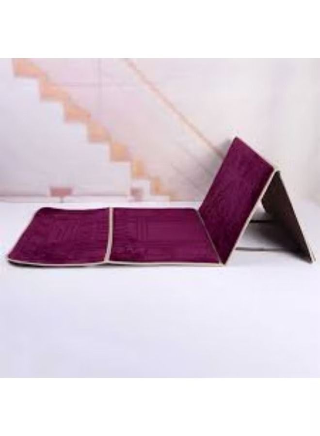 ACLIX Foldable Prayer Mat And Backrest Pink - Image 2