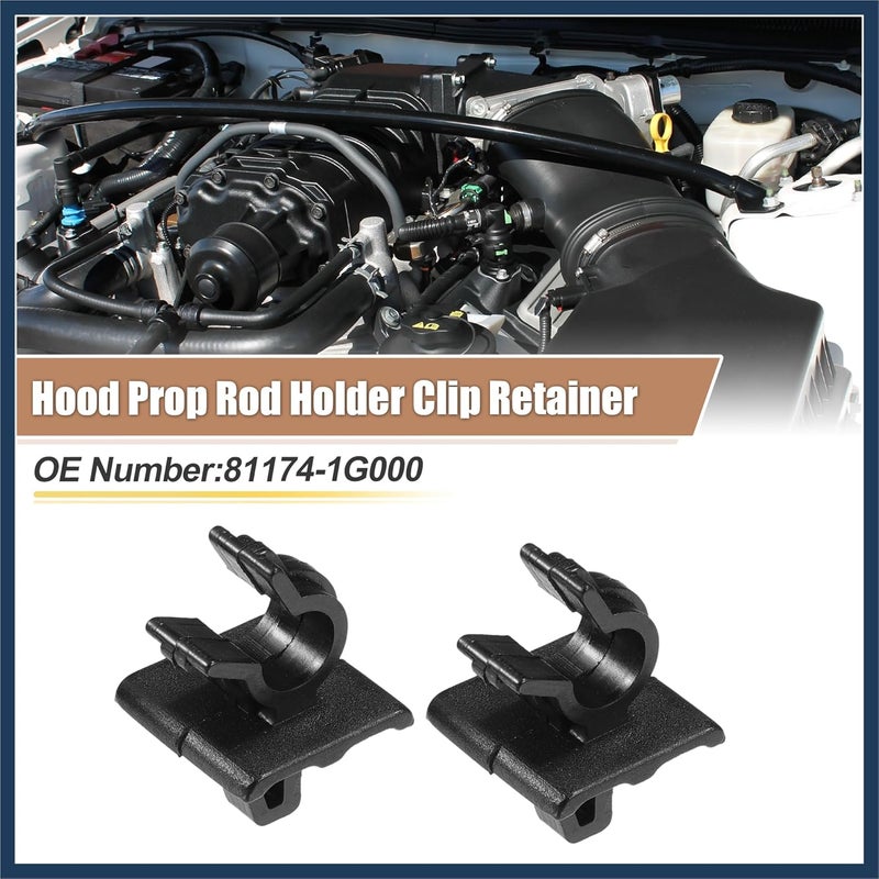 INFINAUTO Hood Prop Rod Holder Clip Retainer for Kia and Hyundai - Image 2