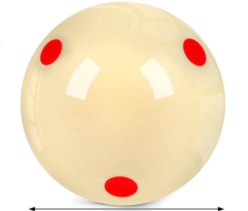 JBB Billiard Pool Table Practice Dotted Cue Ball Size 52.5 - Image 1
