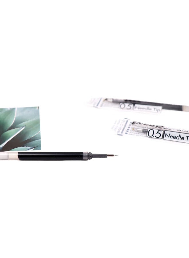 Pentel 0.5Mm Quick-Drying Gel Pen Refill (Compatible With Bln75/Bln105/Bln2005) Lrn5 Black 12-Pack - Image 1