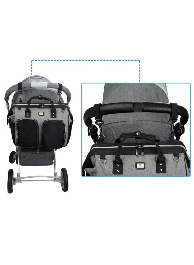 Pomelo Best Diaper Bag Tote With Stroller Straps And Changing Pad  - Image 5