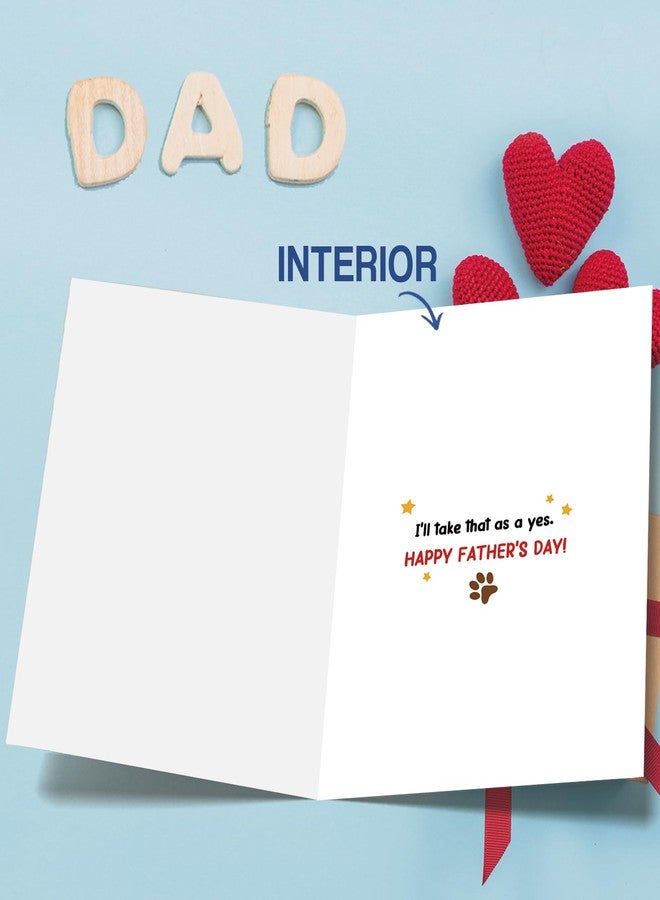 Asmallgf Dog Dad Fathers Day Card, Funny Father's Day Card Gifts from Dog, Dogs Dad Gifts for Men Him, Father's Day Dogs Decoration Gift - Image 3