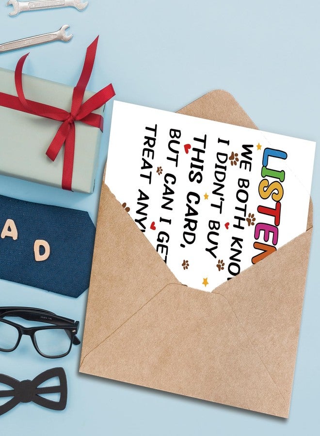 Asmallgf Dog Dad Fathers Day Card, Funny Father's Day Card Gifts from Dog, Dogs Dad Gifts for Men Him, Father's Day Dogs Decoration Gift - Image 4