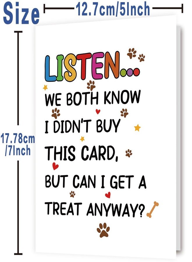 Asmallgf Dog Dad Fathers Day Card, Funny Father's Day Card Gifts from Dog, Dogs Dad Gifts for Men Him, Father's Day Dogs Decoration Gift - Image 2