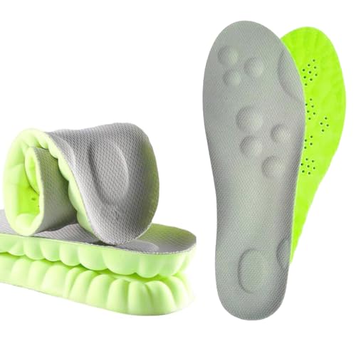 xiaopihou 3D Sneaker Insoles Cloud Sole with Excellent Shock Absorption and Cushioning for Men and Women Comfortable Feet Relief Insoles 1Pair Men US 10513 - Image 2