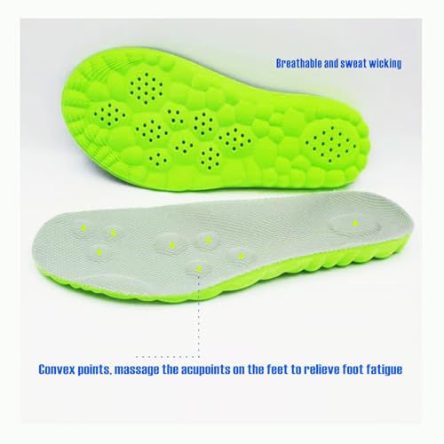 xiaopihou 3D Sneaker Insoles Cloud Sole with Excellent Shock Absorption and Cushioning for Men and Women Comfortable Feet Relief Insoles 1Pair Men US 10513 - Image 5