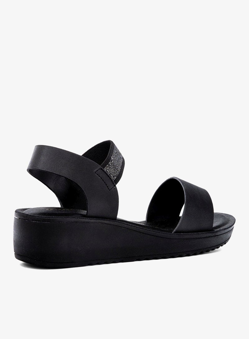 باتا صندل إسفين بحزام مرن مزخرف - Image 3