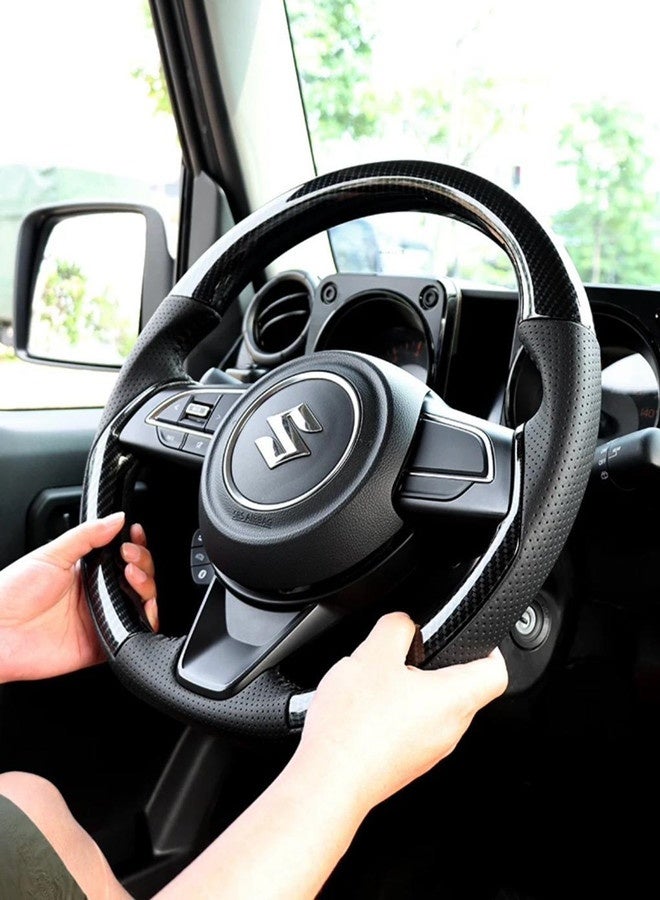 Carbon Fiber Steering Wheel for Suzuki Jimny 2019+ Models, Special Carbon Fiber Style Steering for Jimny 3&5door Models, Performance Upgrade Accessory - Image 2
