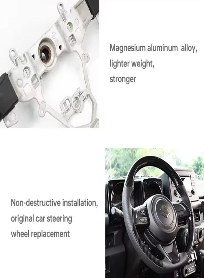 Carbon Fiber Steering Wheel for Suzuki Jimny 2019+ Models, Special Carbon Fiber Style Steering for Jimny 3&5door Models, Performance Upgrade Accessory - Image 5