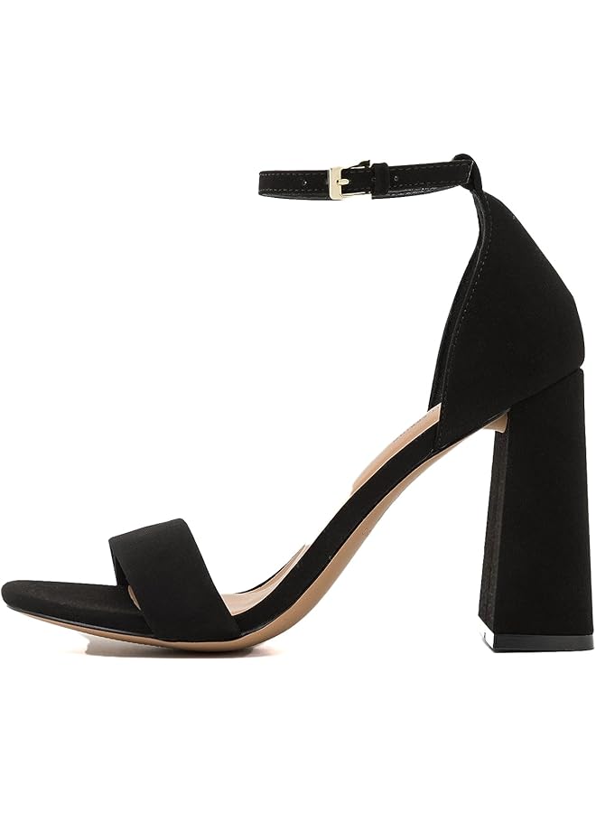 كول ات سبرنج 16539961 صندل لوسيتا بكعب للنساء - أسود، مقاس واحد - Image 1