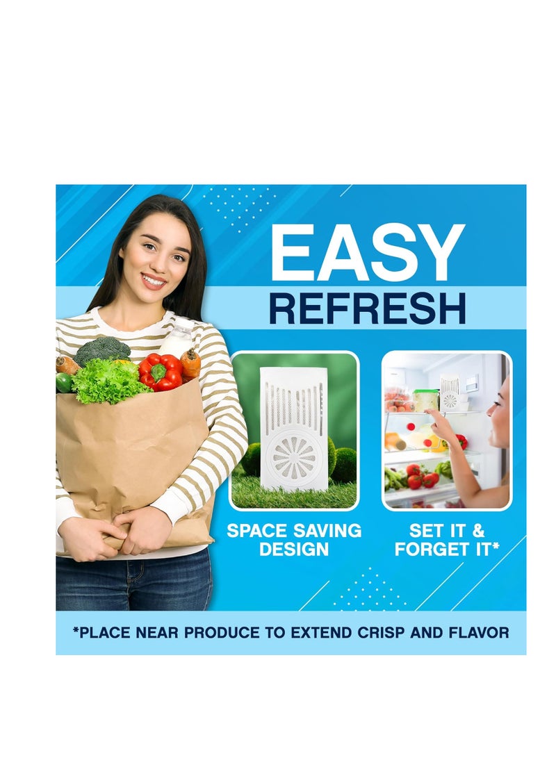 NonScents NonScents Refrigerator Deodorizer - Odor Eliminator for Fridge & Freezer - Outshines Baking Soda & Charcoal - Unscented, Long-Lasting, & Safe - Freshen Your Refrigerator & Freezer  - Image 4