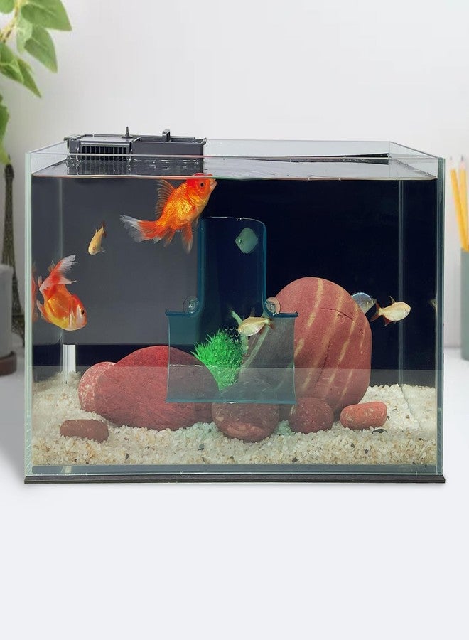 Switior Aquarium Decorations Fish Tank Accessories for Shrimp Cichlid Hiding Breeding, Small Fish Bowl Hide Decoration, Acrylic Tube Tunnel for Betta Fish Tank Decorations, Aquarium Hideout with Suction Cups - Image 1