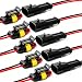 YETOR Way Car Waterproof Electrical Connector16 AWG 2 pin Plug Auto Electrical Wire Connectors for Car Truck Boat and Other Wire Connections5 Pack - Image 2