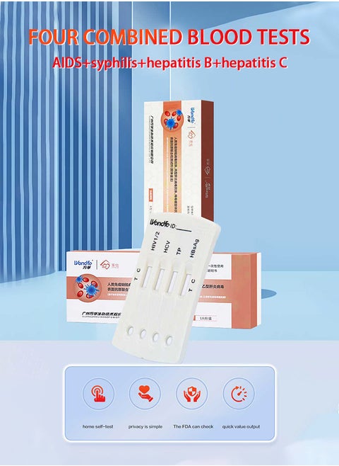 Test Strips 4 in 1 4th Generation STD Self-Test Antigen