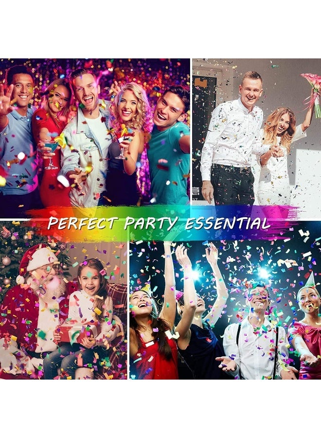 Biella 2Pcs Multicolor Party Poppers - Confetti Twist And Shoot For Weddings, New Year'S Eve, Graduation, Birthdays And More Party Supplies (15Inch, Pack Of 2) - Image 5