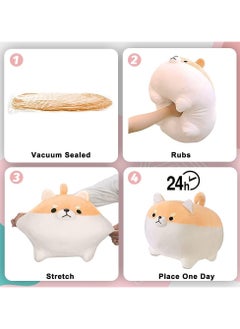 Beauenty Stuffed Animal Shiba Inu Plush Dog Toy Anime Plush Soft Pillow, Plushies Shiba Inu Plush Plush Toy Pillows Doll Dog,Plush Toy Gifts for Girl Boy (40CM)  - Image 4