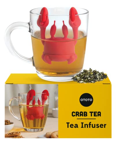 NEW Crab Tea Infuser by OTOTO  Cute Tea Infuser Tea Accessories For Tea Lovers Kitchen Accessories Funny Gifts Tea Infusers Loose Tea Leaf Tea Steeper Tea Diffuser 1 Size