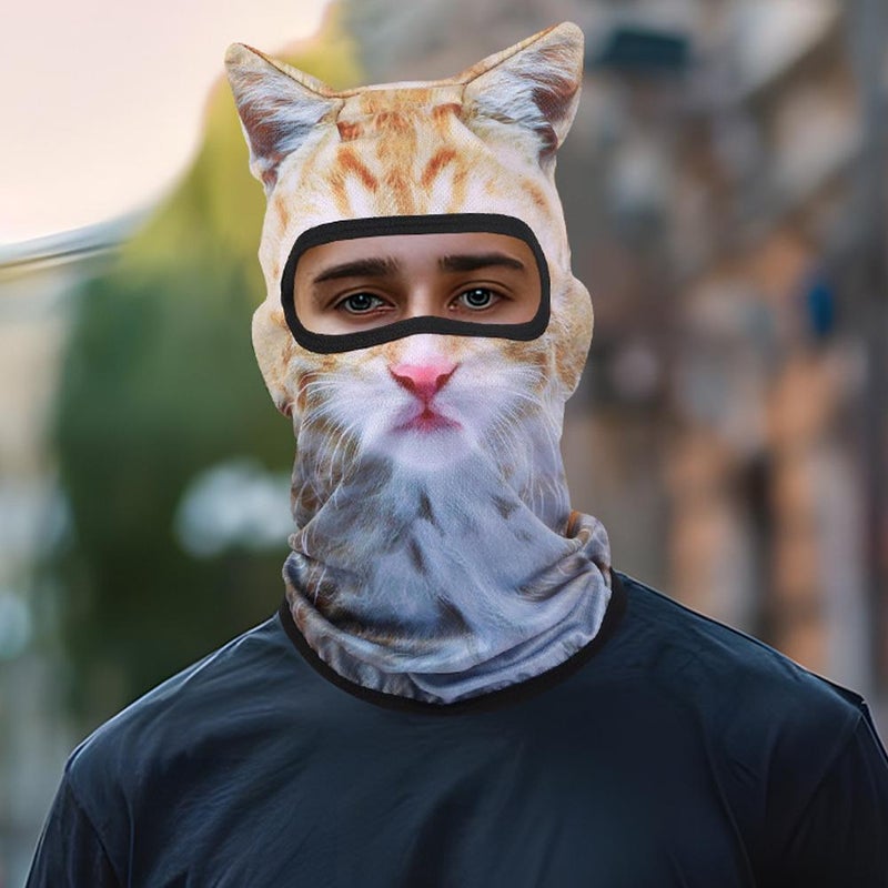 Summer sun protection outdoor face mask 3D animal pattern digital printing wholesale headgear anti-ultraviolet facekini headgear - Image 4