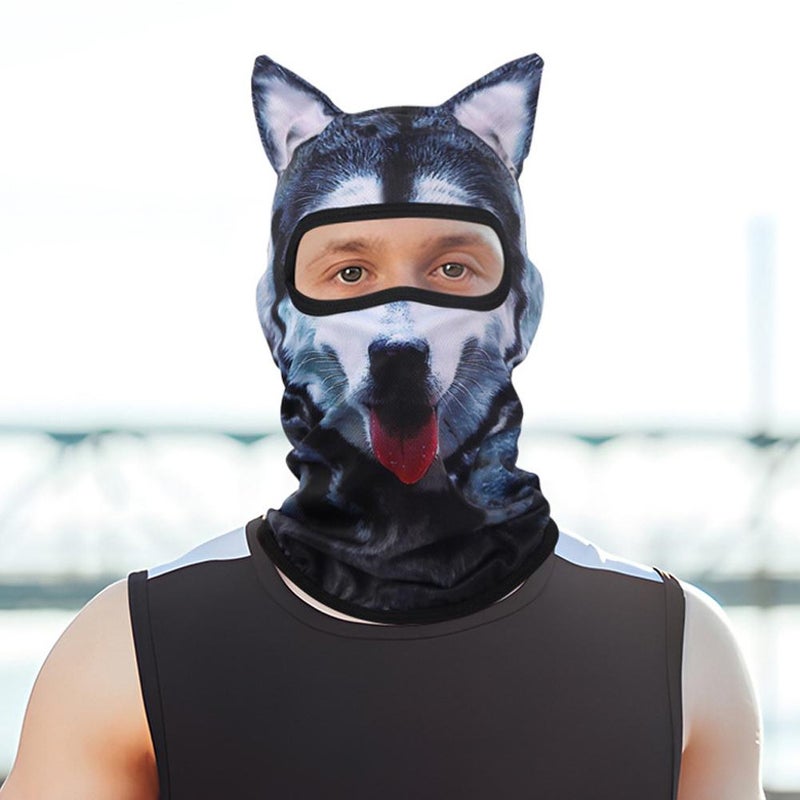 Summer sun protection outdoor face mask 3D animal pattern digital printing wholesale headgear anti-ultraviolet facekini headgear - Image 3