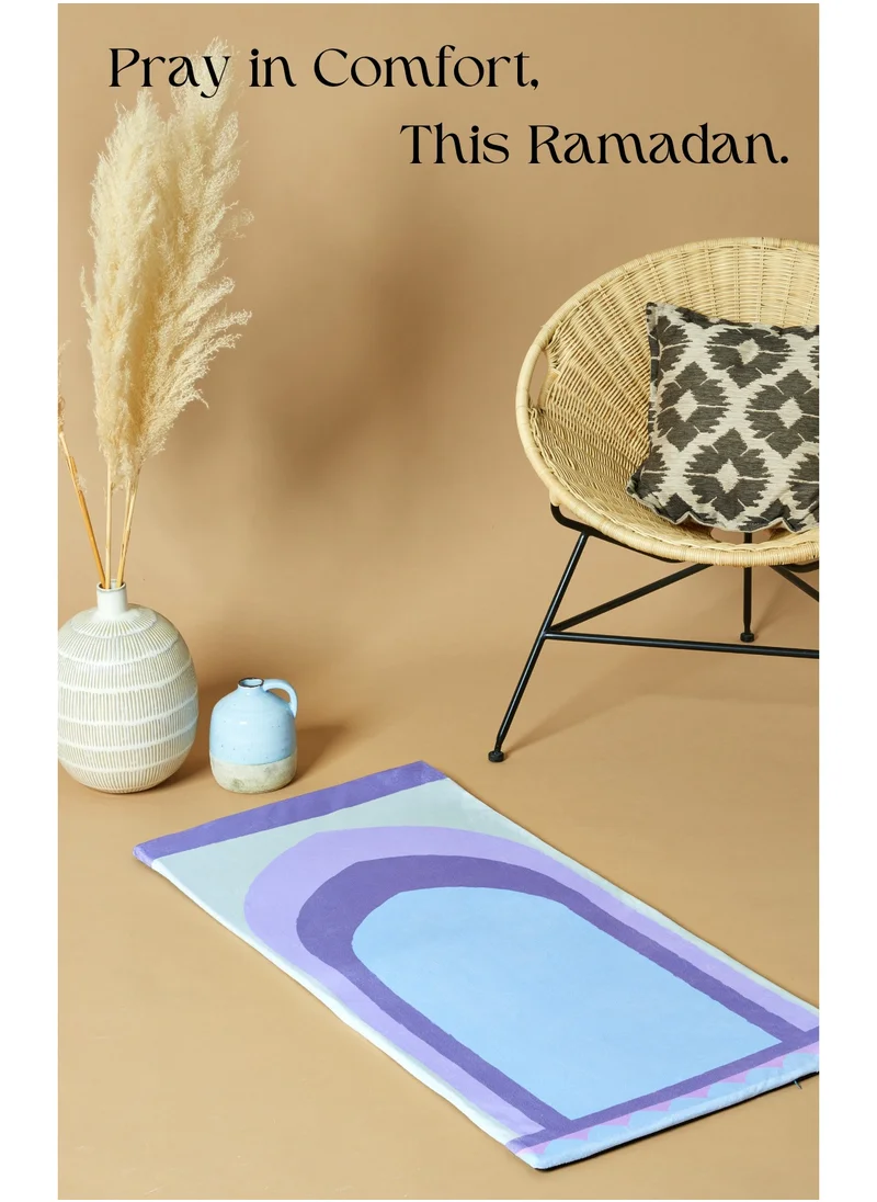 Sabr Luxury Padded Prayer Mat with Memory Foam - Abu Dhabi-Inspired Design, Suede-Like Finish, Comfortable Green Salah Mat (120x60 cm)
