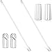 Yookeer Yookeer 12 Inches 2 Pieces Blind Wand Vertical Blinds Replacement Parts Blind Rod with Hook and Grip Clear Plastic  - Image 2