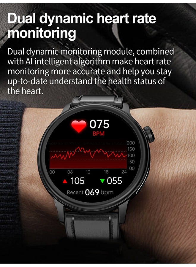 RollsTimi  Men's Watches, Sports Watches, Smart Electronic Watches, Business Electronic Watches, Black Tape Material, Bluetooth Calls, Multi-Sports Modes, Smart AI Language Assistants  - Image 4