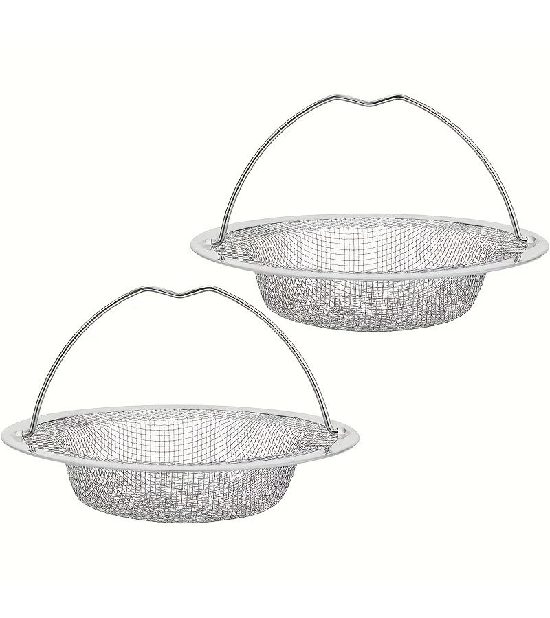 Newly Upgraded Stainless Steel Kitchen Sink Drain Filter Mesh Anti Clogging Drip Tray Adjustable For Various Calibers Rust Proof Durable Design Universal Floor Drain For Home Cleaning - Image 5