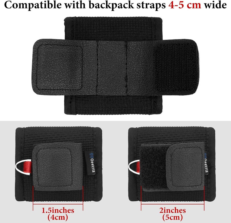 Geekria Earbuds Pouch Compatible with Apple AirPods Pro 3/Pro 2, AirPods 4/3/2, Suitable for Travel, Mountaineering, Washable, with Velcro, Can Be Attached to Shoulder Strap or Backpack - Image 4