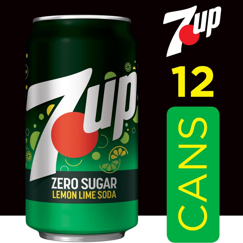 7up Zero Sugar 7-Up Soda, 12 Oz., Pack of 12 - Image 2