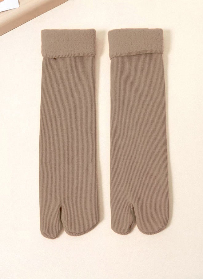 FIMS Women Pack Of 3 Striped Calf Length Thumb Socks - Image 2