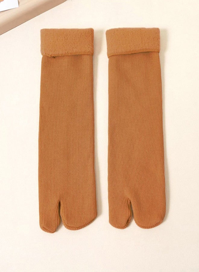 FIMS Women Pack Of 3 Striped Calf Length Thumb Socks - Image 4