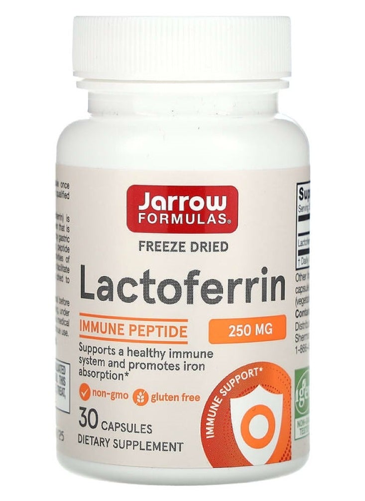 jarrow formulas Lactoferrin Freeze Dried 250 mg 30 Capsules  - Image 1