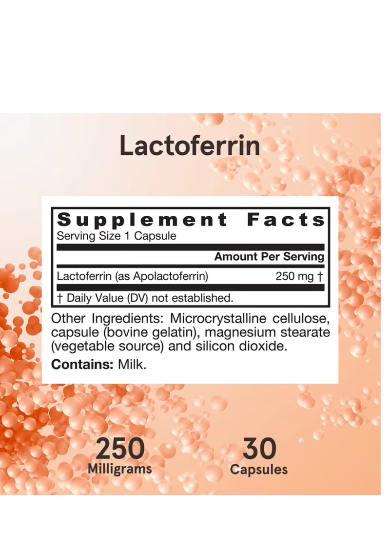 jarrow formulas Lactoferrin Freeze Dried 250 mg 30 Capsules  - Image 5