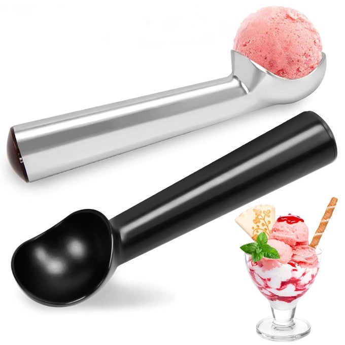 ICE CREAM SCOOP 2PCS 7 INCHES NONSTICK ANTIFREEZE ICE CREAM SCOOPER ONE PIECE ALUMINUM DESIGN DISHWASHER SAFE
