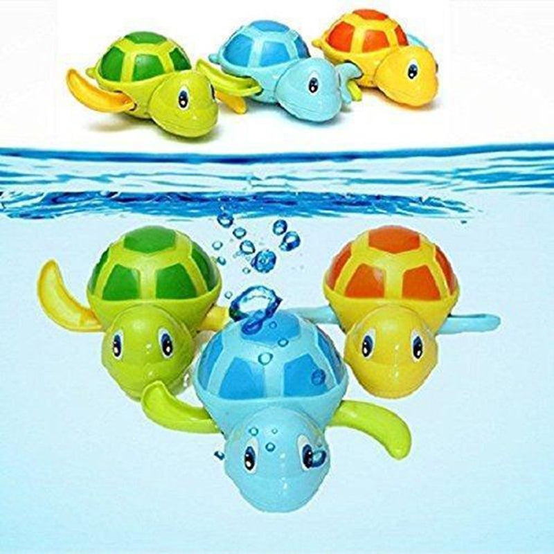 WedFeir 3pcs Bath Swimming Turtle Toy for Baby Toddler, Wind Up Chain Bathing Water Toy, Swimming Bathtub Pool Cute Swimming Turtle Toys for Boys Girls. - Image 5