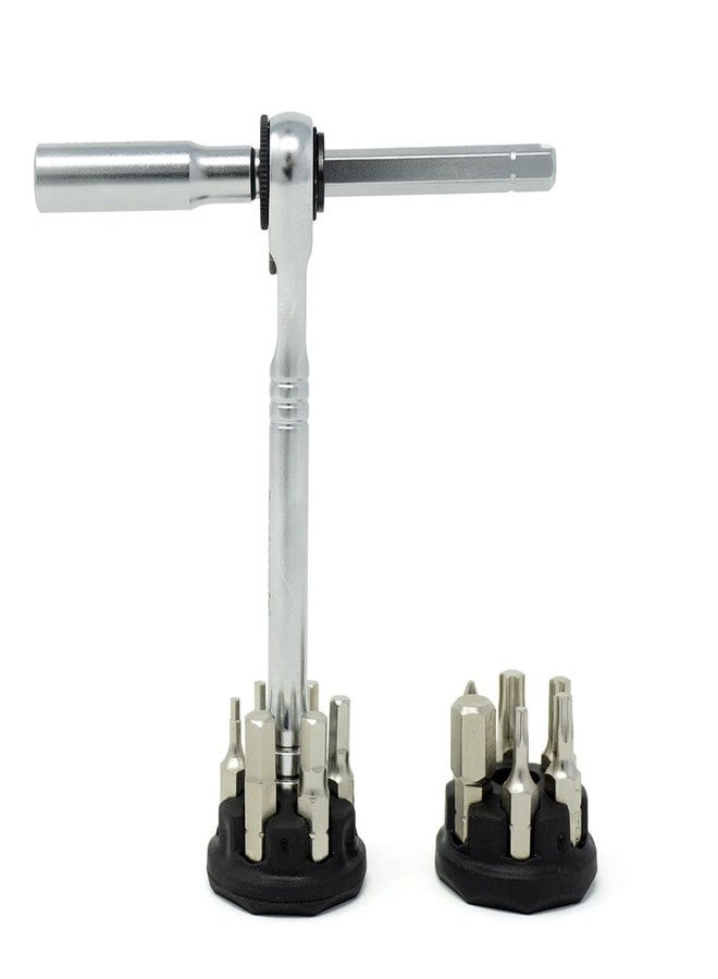 Prestacycle T-Handle Pro Hex Bits Ratchet Tool (Ratchet Set) - Image 1