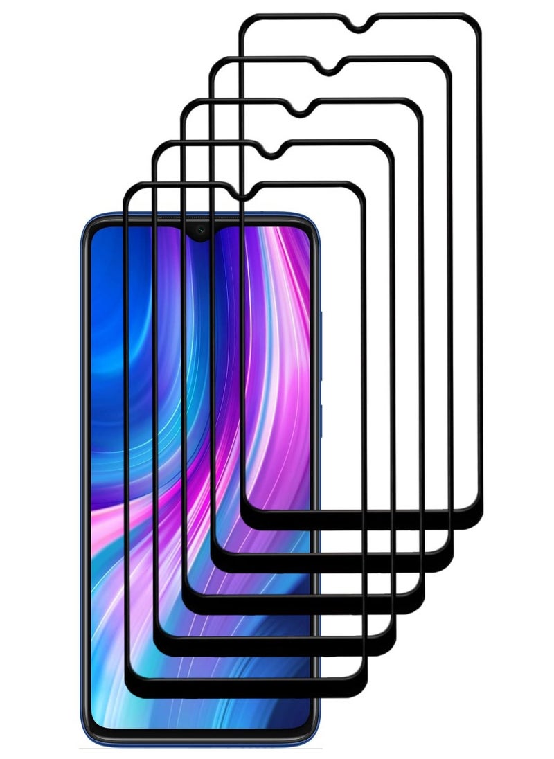 ACLIX 5 Pieces Antistatic ESD Dustproof Premium Quality High Definition Tempered Glass Screen Protector Designed For Xiaomi RedmiNote 8 Pro - Image 1
