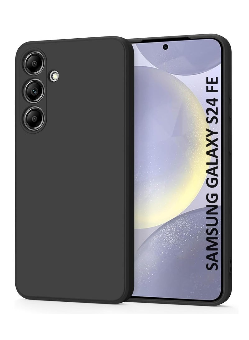 BORTONY Samsung Galaxy S24 FE Case Cover Soft Silicone Light Weight Back Cover for Galaxy S24 FE Slim Camera Protection with Inside Microfiber Lining Anti Scratch Case for Samsung Galaxy S24 FE - Image 1