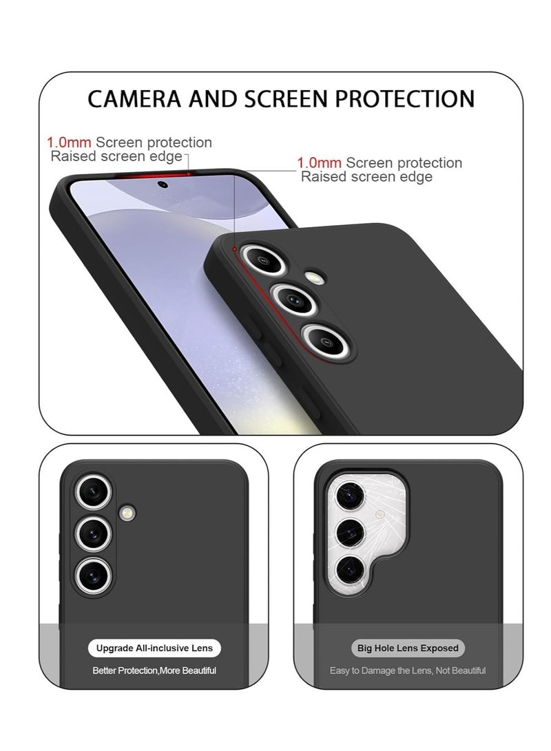 BORTONY Samsung Galaxy S24 FE Case Cover Soft Silicone Light Weight Back Cover for Galaxy S24 FE Slim Camera Protection with Inside Microfiber Lining Anti Scratch Case for Samsung Galaxy S24 FE - Image 4